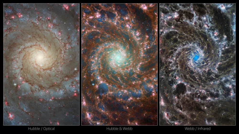 عکس جیمز وب از کهکشان فانتوم |کهکشان مارپیچی