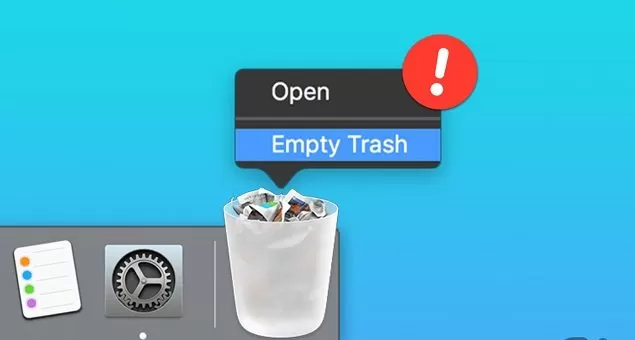 بهترین راه حل برای مشکل خالی نشدن سطل زباله در مک |تصویری