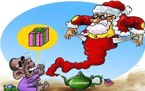 تصاویر کاریکاتوری جالب و دیدنی کریسمس و سال نو میلادی | مطالب طنز