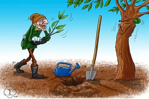 کاریکاتور روز درختکاری
