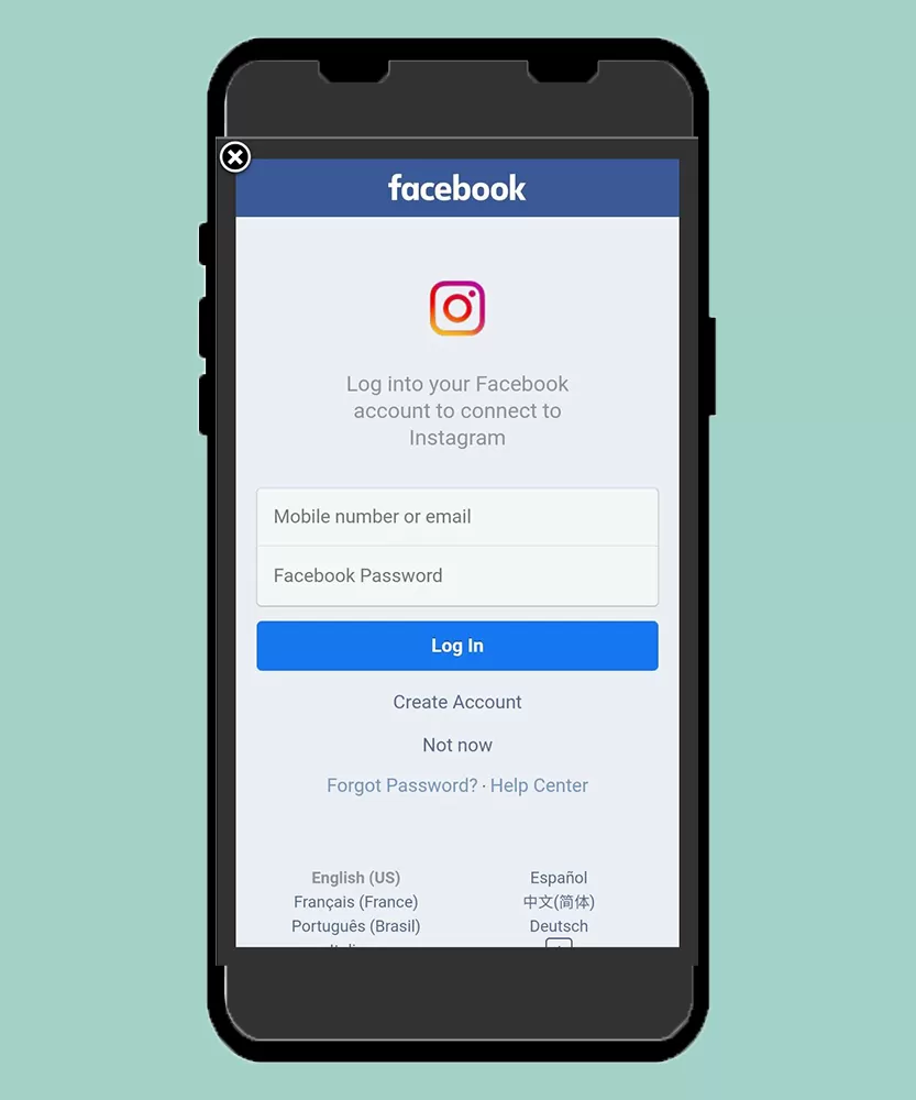 اتصال فیس بوک و اینستاگرام