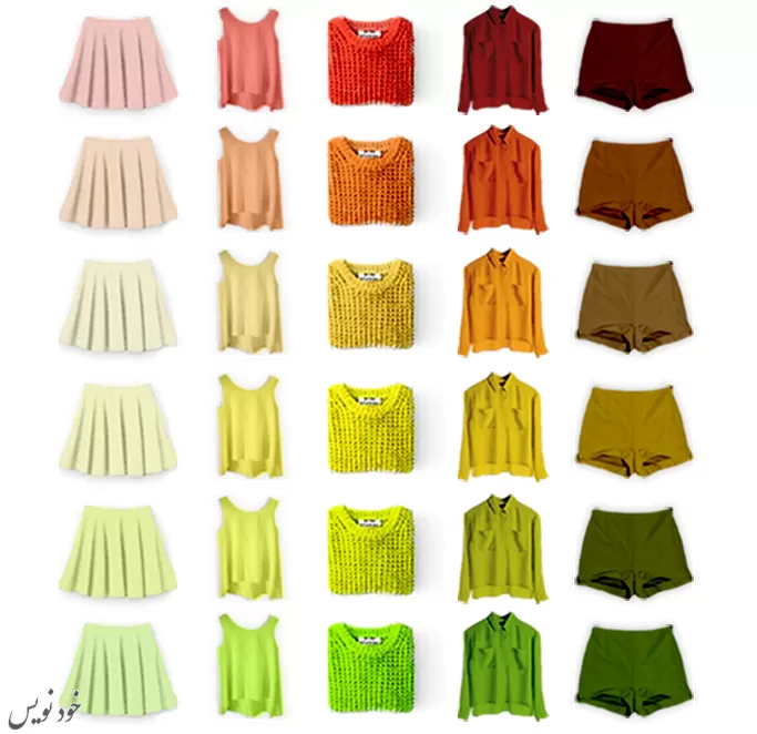 0 تا 100 ست کردن رنگ لباس +رنگ مناسب تیپ، اندام و فیزیکهای مختلف | صفر تا صد بکارگیری رنگها