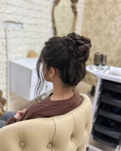 مدل شینیون مو جدید  با طرح زیبا برای ایده 