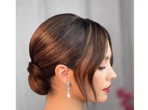 مدل شینیون مو جدید  با طرح زیبا برای ایده 