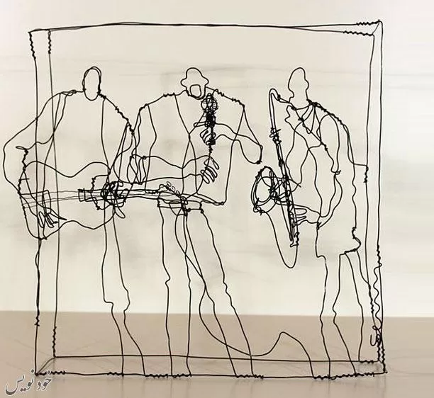 کاردستی با سیم مفتول (مجسمه های مفتولی) اثر هنرمند مارتین سن (Martin Senn)
