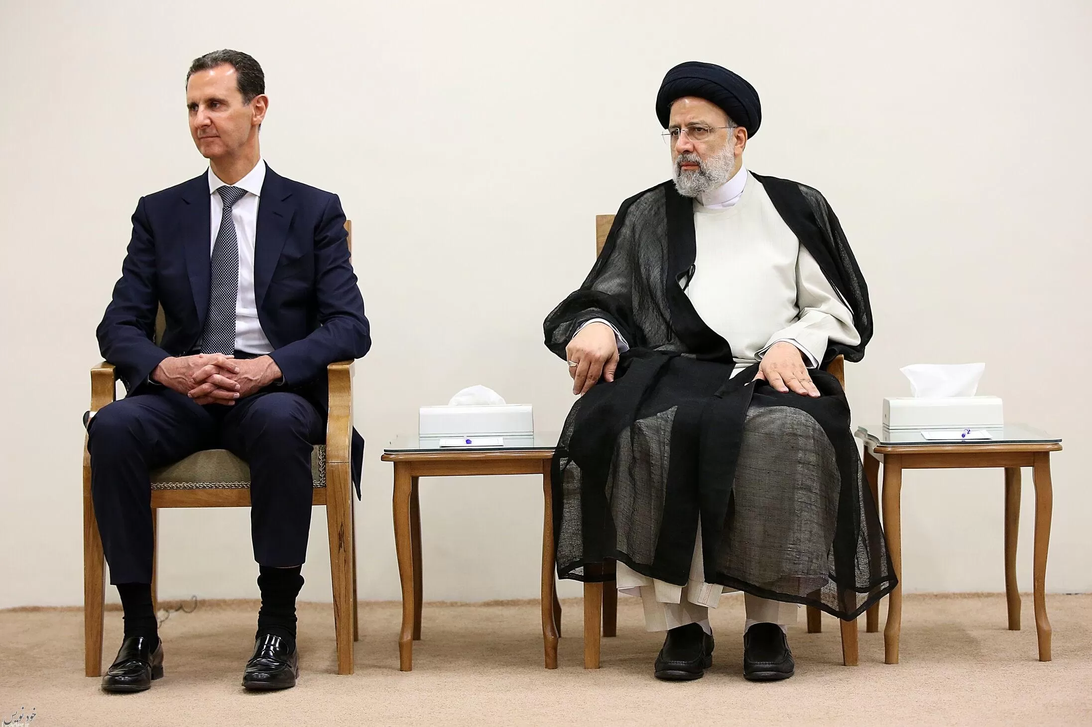 بشار اسد با رهبر معظم انقلاب و رئیسی در تهران دیدار کرد
