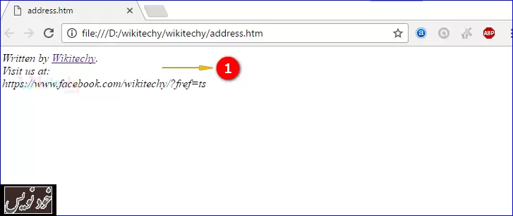  آموزش تگ address در HTML به زبان ساده با مثال 