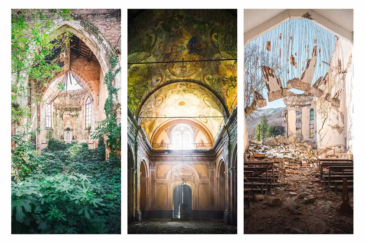 پایان مقدس؛ تصاویر متفاوت از کلیساهای متروکه ایتالیا