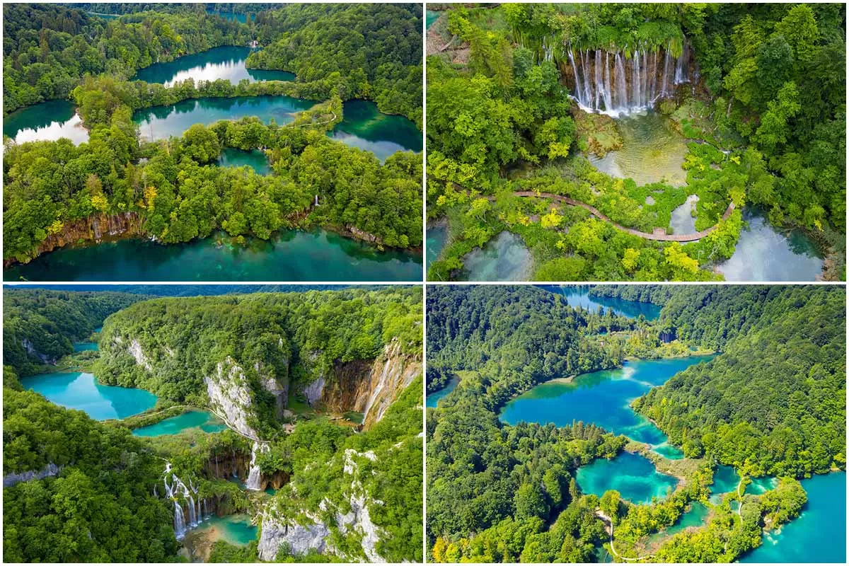 تصاویر روح‌انگیز از دریاچه‌های جادویی پلیتویک در کرواسی