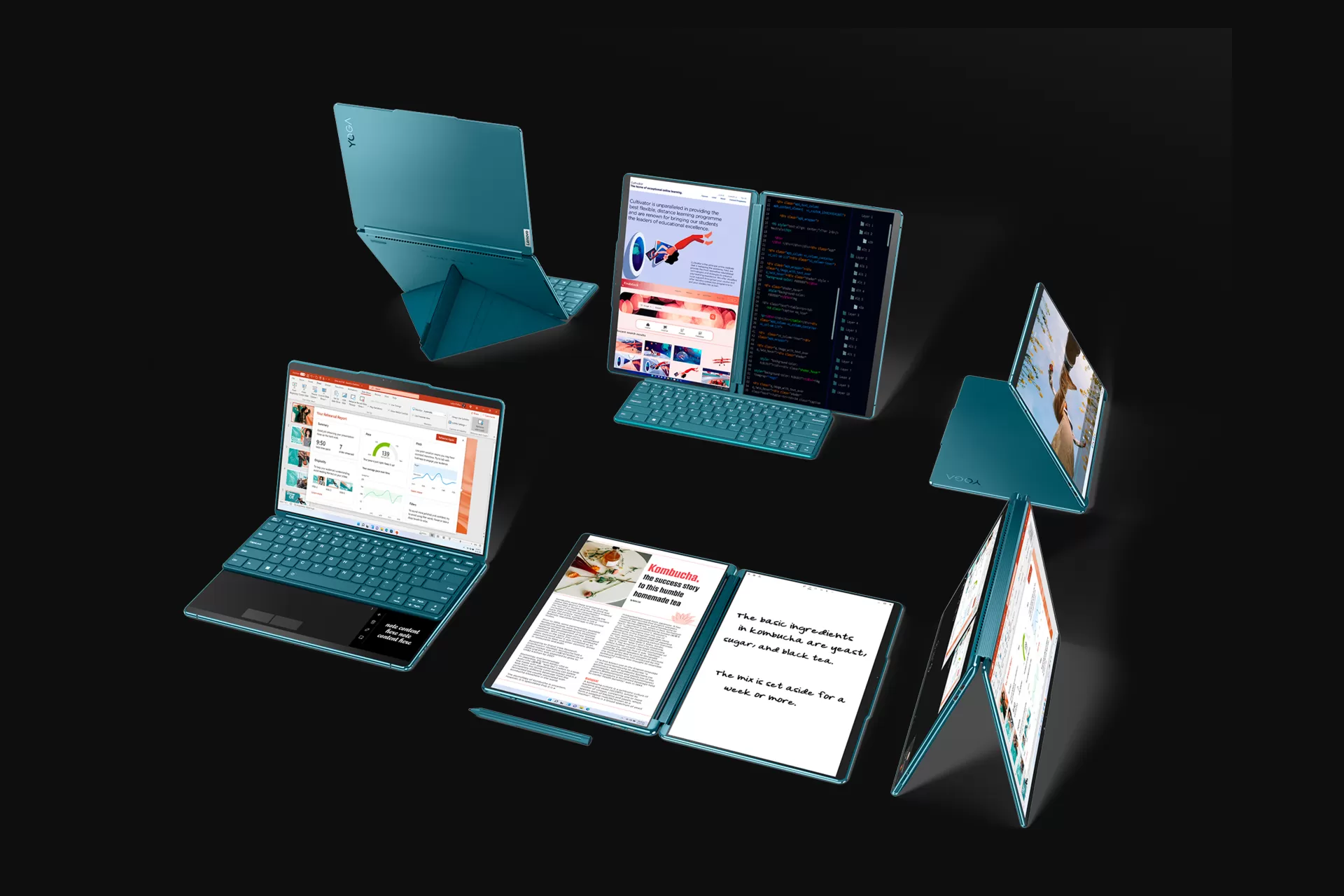لپ تاپ Yoga Book 9i لنوو با دو نمایشگر OLED رونمایی شد
