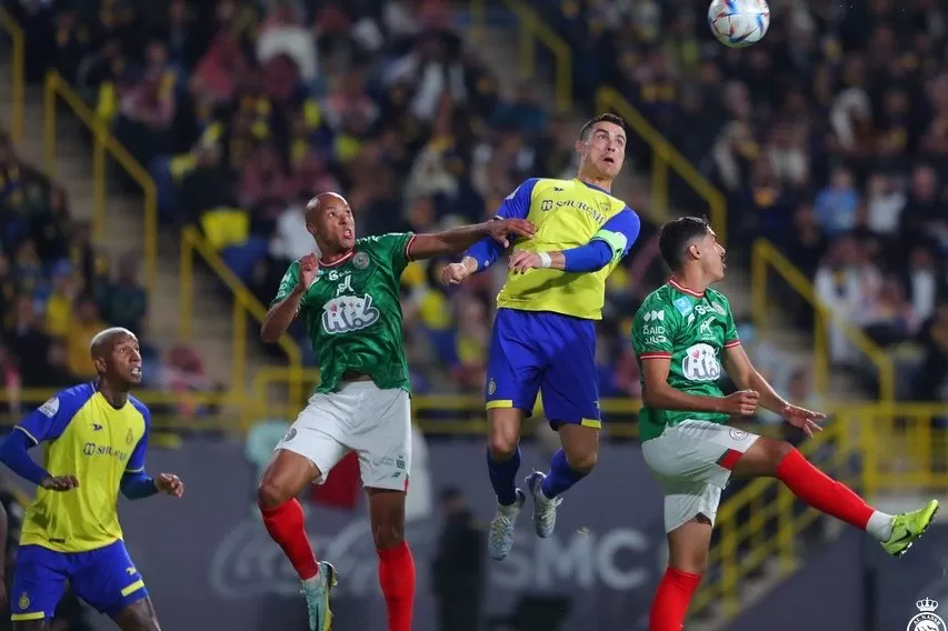 واکنش رونالدو به اولین بازی با لباس النصر