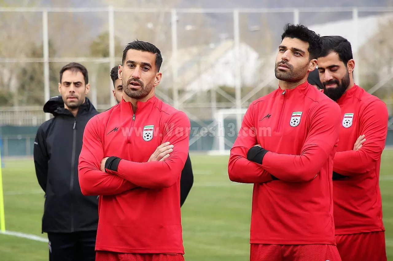 کاپیتان تیم ملی بدون استراحت از قطر تا روسیه (عکس)