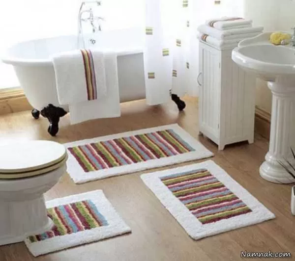 مدل فرش حمام و دستشویی