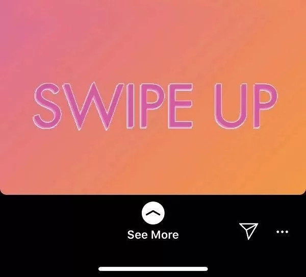 قابلیت Swipe up اینستاگرام