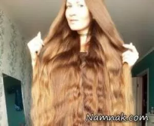 زنی که 14 سال موهایش را کوتاه نکرده + عکس