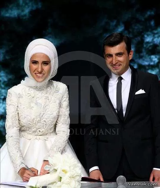 لباس عروس دختر اردوغان