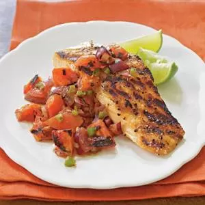 ماهی سالمون کبابی | طرز تهیه ماهی سالمون کبابی با سالسا