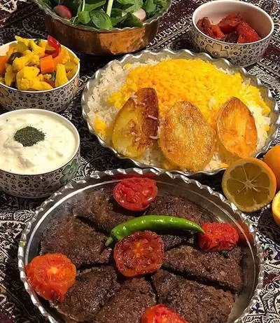 پخت کباب تابه ای زعفرانی