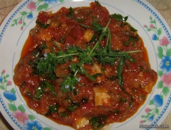 خورش گوشت و گوجه