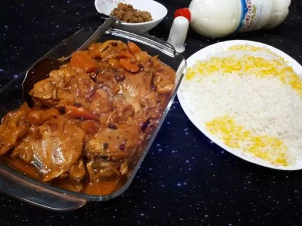 تهیه خورش آلو زرشک