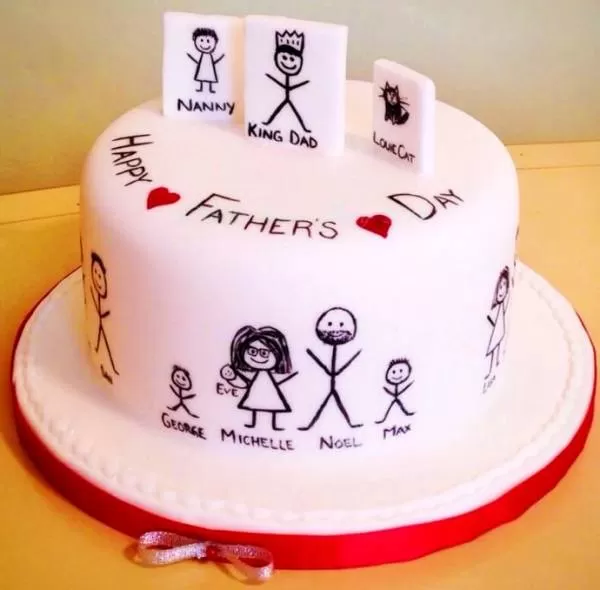 کیک زیبای روز پدر