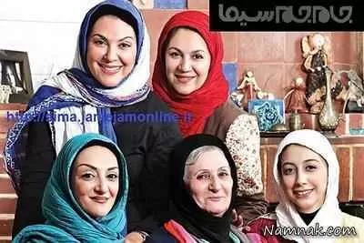 لاله ، ستاره و سارا اسکندری در کنار مادرشان