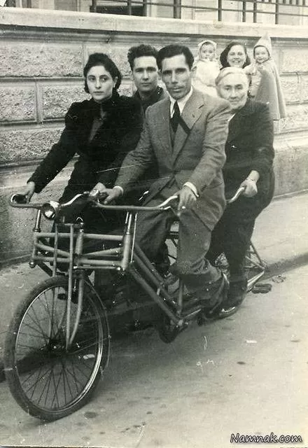 عکس دوچرخه سواران قدیم