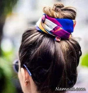 بستن مو با روسری به روش های مختلف + تصاویر