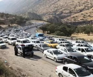 آخرین وضعیت ترافیک مرز مهران ، شلمچه و خسروی برای اربعین