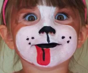 مدل های بامزه نقاشی روی صورت کودکان با گواش + تصاویر