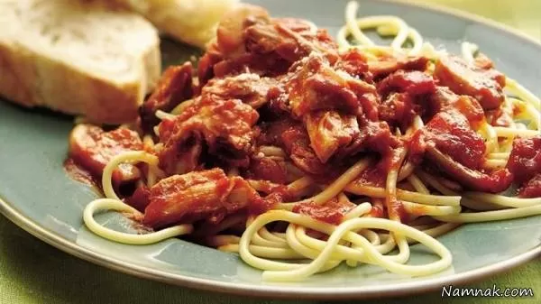 اسپاگتی با مایکروفر