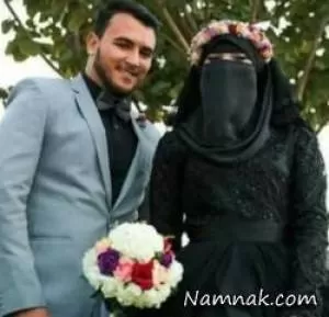 این عروس و داماد چرا لباس سیاه پوشیدن!! + عکس