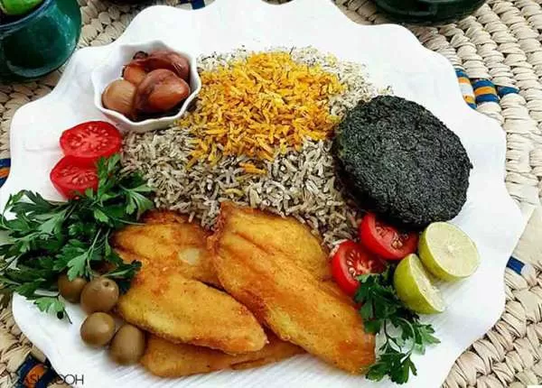 سبزی پلو با ماهی