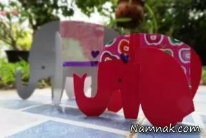 کاردستی کودکانه فیل بسازید + آموزش