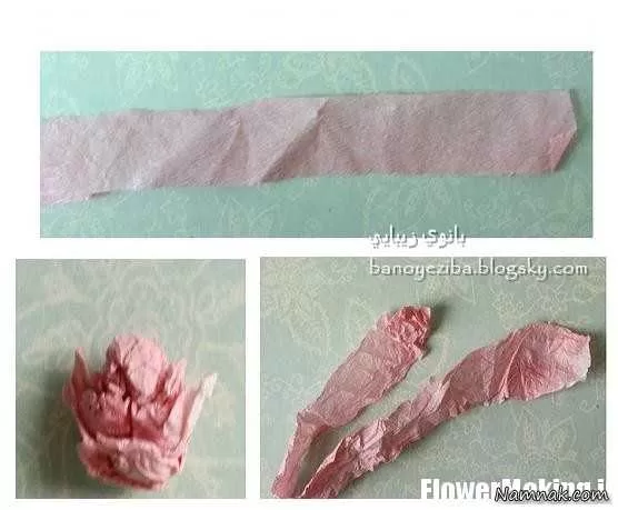 آموزش گل سازی با کاغذ