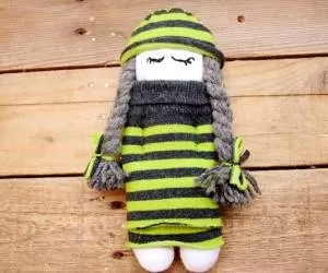 آموزش ساخت 2 عروسک کودکان شیک با جوراب