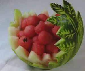 آموزش تصویری روش برش انواع میوه های مختلف