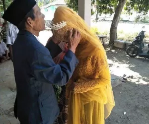 ازدواج فوق العاده وحشتناک عروس و داماد !! + عکس واقعی