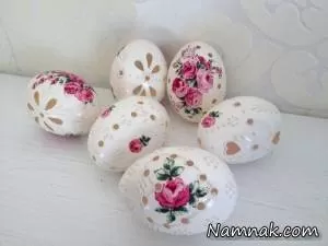 رنگ آمیزی و تزیین تخم مرغ سفره هفت سین عید 97