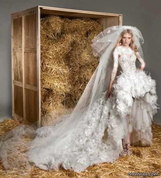 مدل لباس عروس دنباله دار