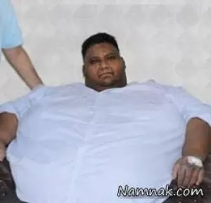 مرد 410 کیلویی زیر تیغ جراحی کاهش وزن می رود + عکس