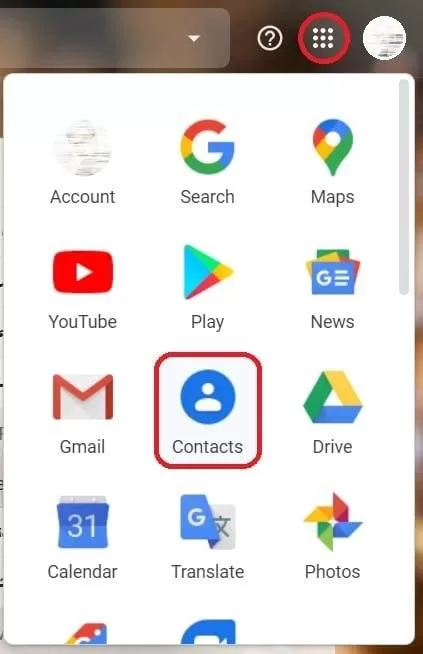 gmail contacts