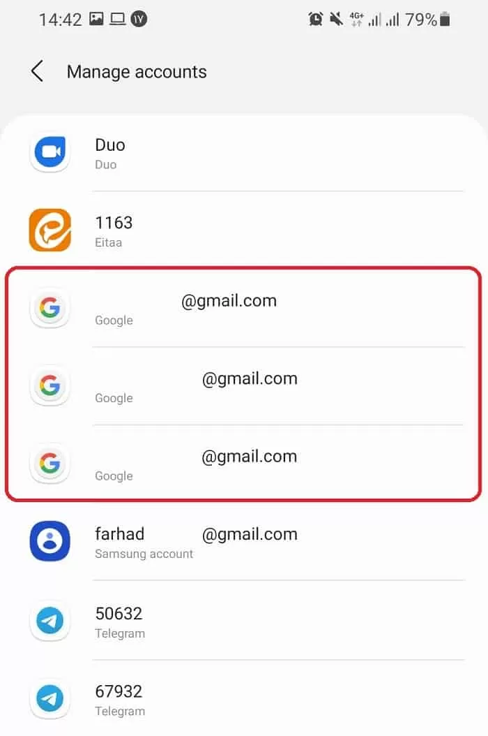 روش حذف gmail