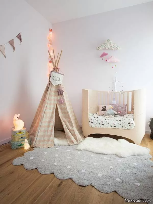 طراحی اتاق نوزاد زیبا
