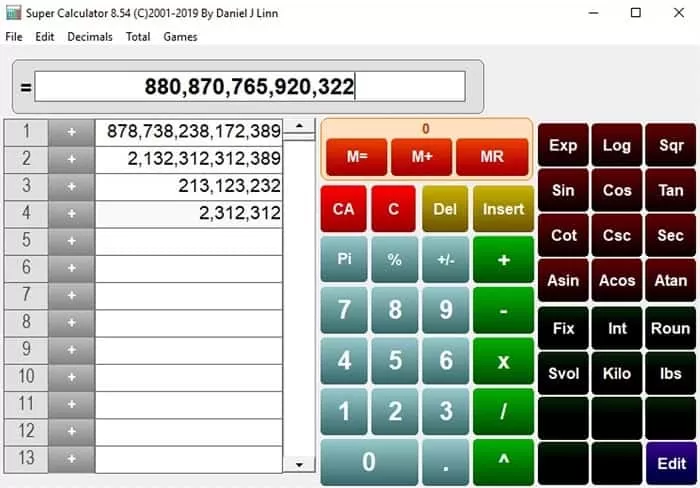 Super Calculator