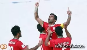برتری تیم ملی فوتبال ساحلی ایران مقابل ایتالیا