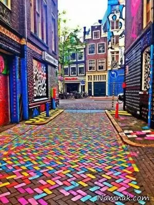 زیبا ترین و رویایی ترین خیابان های رنگی جهان