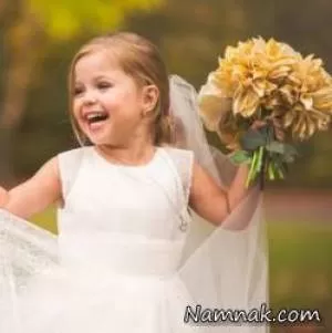 عروسی دختر 5 ساله قبل از جراحی قلب باز + تصاویر