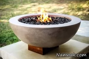 شومینه رومیزی به شکل کاسه آتشی بسازید + آموزش