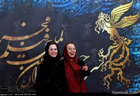 آزیتا حاجیان و دخترش ملیکا شریفی نیا در اختتامیه جشنواره فیلم فجر